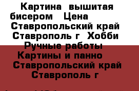 Картина, вышитая бисером › Цена ­ 1 500 - Ставропольский край, Ставрополь г. Хобби. Ручные работы » Картины и панно   . Ставропольский край,Ставрополь г.